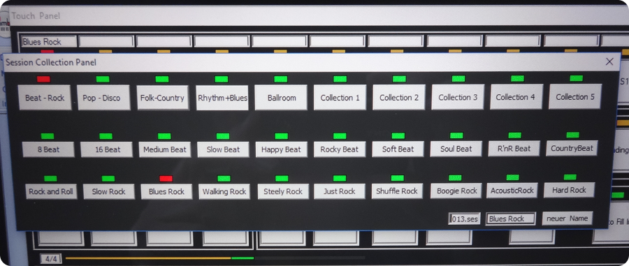 Session Collection Panel